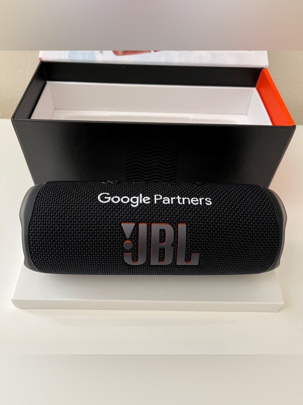 JBL Portable Bluetooth Speaker - Black with Google Partners Logo